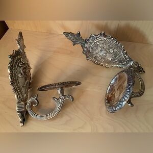Ornate vintage candle holders